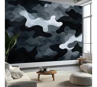 Générique 3D Papier Peint Polygones Camouflage, Peinture Murale Intissé Photo Art Abstrait Mural Poster Salon Chambre Mur de fond Chambre des Enfants Bureau Décoration de Maison, 350 x 256 cm (L x H)