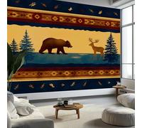 Générique 3D Photo Murale Animaux Vintage Pins Papier Peint Personnalisé, pour Salon et Chambre Style Rural Murales, Fresque Home Decor 350 x 256 cm (L x H) Peinture Fresque Fond d'écran d'affiche