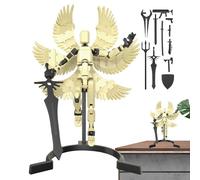 Générique 3D Print Assembly Figures | 3D Printed Movable Asssembly Action Figures,Vast Application Articulated Robot, Beautiful Present Assembly Toys with Multiple Joints for Boys Girls Kids Children