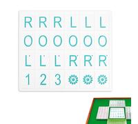 Générique 3D Printed - 18.5x16 Cm 100g Solo Mahjong Board | Single Player Training Rack for American Tiles | Portable Practice Tool for Pattern Learning | Tabletop Card Stand Organizer