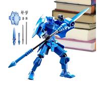 Générique 3D Printed Action Figure - 1x Action Figures Set | 4x13cm Multi Jointed Movable Robot | Transformative Unique Collectibles Figureines, Full Body Mechanical Movable Toy for Desk Decoration