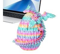 Générique 3D Printed Dragon - Fantasy Figurine for Collection and Decoration | PLA Material with Detailed Scales and Hand Painted Finish, Lightweight Miniature Sculpture for Desk Shelf Or Display Use