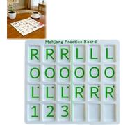 Générique 3D Printed Mahjong Solo Practice Board, Portable Tile Pattern Learning & Strategy Practice Boards, Compact Mahjong Learning Tools for Beginners & Enthusiasts