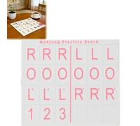 Générique 3D Printed Mahjong Solo Practice Board, Portable Tile Pattern Learning & Strategy Practice Boards, Compact Mahjong Learning Tools for Beginners & Enthusiasts