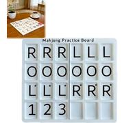 Générique 3D Printed Mahjong Solo Practice Board, Portable Tile Pattern Learning & Strategy Practice Boards, Compact Mahjong Learning Tools for Beginners & Enthusiasts