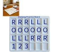 Générique 3D Printed Mahjong Solo Practice Board, Portable Tile Pattern Learning & Strategy Practice Boards, Compact Mahjong Learning Tools for Beginners & Enthusiasts