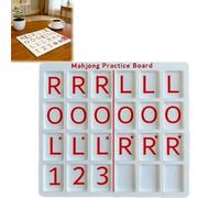 Générique 3D Printed Mahjong Solo Practice Board, Portable Tile Pattern Learning & Strategy Practice Boards, Compact Mahjong Learning Tools for Beginners & Enthusiasts