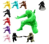 Générique 3D Printed Ninja Figurine with Dynamic Poses for Holding Pens, Perfect Decor for Office Desk, Gaming Setup, Home Office, and Anime Fan Gift, Multicolor Optionsr (Black, Soldier)