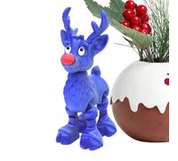 Générique 3D Printed Reindeer, Articulated Animal Model, Christmas Decoration Toy, Resin Craft Details, Collectible Holiday Figurine, Home Office Bedroom for Living Room Bookcase Display Use