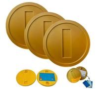Générique 3D Printed Retro Gold Coin Card Holde,Fun Jump Game Gold Coin Credit Card Sleeve with Hidden Slot,Contactless NFC Payment Holder for Quick and Easy Transactions