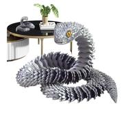Générique 3D Printed Snake, Articulated Desk Animal, Flexible Jointed Toy, Realistic Movement Design, Fun Party Decoration, Office Desk, Fidget Snake for Adults, 29.5