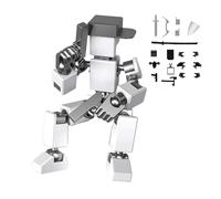 Générique 3D Printed Toys - ABS 5x9.5cm | Movable Robot Action Figure, Flexible Changeable 3D Printed Model Toy | for Painting Photography Desktop Decoration Collecting Friends Gift Creative Display