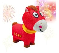 Générique 3D Printed Toys,New Year Statue with Rotatable Mouth - 2026 of The Horse Figurines Decor,for Desk Home Office Birthday Kids Adult Boys Girls Stocking Stuffer