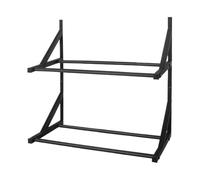 Générique 3D Printer Filament Storage Rack, Double Layer Organizer Rack, Wall Mounted Display Holder, Sturdy Space Saving Design, Ideal for Workshop, Company Use, 16.93x8.27x15.75 inches