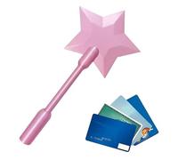 Générique 3D Printing Funny Star Stick Stick Credit Card Holder for Contactless Payment for Kids Store Supermarket Restaurant, Macaroons (Pink)