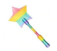 Générique 3D Printing Funny Star Stick Stick Credit Card Holder for Contactless Payment for Kids Store Supermarket Restaurant, Macaroons (Rainbow)