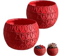 Générique 3D Printing Valentine's Day Heart Pattern Candy Dish,Multi-Use Snack Bowl and Flower Vase Decor,Creative Love Dessert Candy Salad Basin for Kitchen Dining and Romantic Entertaining