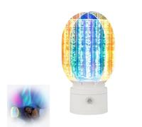 Générique 3D Rotating Aurora Night Light, Rechargeable and Dimmable 360° RGB Galaxy Projector, Multi-Color Changing Mood Lamp for Home, Office, or Romantic Ambient Decor (white,1PCS)