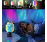 Générique 3D Rotating Aurora Night Light, Upliftjoys 360° Rotating Soft Glow Projector - Dimmable, for a Romantic Starry Atmosphere, for Room Decor, Home