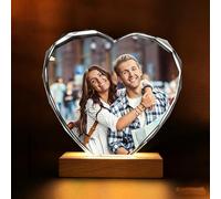 Générique 3D Sphère Cristal Cadre Photo Personnalisé - Gravure Laser de Photo à l'Intérieur - Cadeau pour Anniversaire, St-Valentin & Fête des Mères/Pères (I)