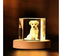 Générique 3D Sphère Cristal Cadre Photo Personnalisé - Gravure Laser de Photo à l'Intérieur - Cadeau pour Anniversaire, St-Valentin & Fête des Mères/Pères (C)