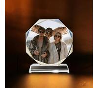 Générique 3D Sphère Cristal Cadre Photo Personnalisé - Gravure Laser de Photo à l'Intérieur - Cadeau pour Anniversaire, St-Valentin & Fête des Mères/Pères (G)