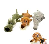 Générique 3PCS Jouet pour Chien,Jouet Chien Indestructible,Anti-Stress Jouets en Peluche Couineur Interactif pour Animal de Compagnie avec couineur