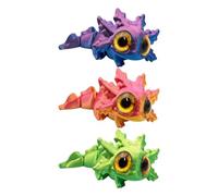 Générique 3PCS Mini 3D Printed Axolotl Animals, Cute Flexible Axolotl 3D Printed Animal for Home Desk School Workplace
