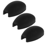 Générique 3pcs Rehausseurs de Confort en Caoutchouc pour Saxophone Support du Pouce, Coussinets Noirs pour Accessoires Saxophone Alto et Ténor