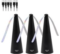 Générique 3PCS Table Fly Fans | Anti Mouche, Portable Usb Rechargeable Table Silencieuse Moustiquaire Ventilateur, Répulsif À Mouches Et Moustiques Pour Terrasses, Restaurants, Extérieur