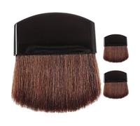 Générique 3pièces Lot de Pinceaux Mini Demi-ronds pour Visage Brosses Blush Douces et Denses pour Poudre et Fond de Teint Liquide Outils Cosmétiques Polyvalents pour Femmes