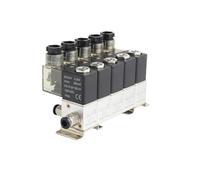 Générique 3V1-06 ensemble d'électrovanne à 2 positions et 3 voies action directe DC24V AC220V vanne de commande pneumatique d'entrée/sortie(DC24V 4mm fittings,10 stations)