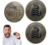 Générique 3X Snake Commemorative Coins, Chinese Ancient Mythical Creatures Copper Coin Set, Novelty Souvenir Collectible Coins for Gift Display Souvenir Collection Decoration,1.57x1.57x0.39 in