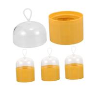 Générique 4 Boîtes d'oeufs de beauté éponge de cuisine crayon à lèvres Rangement éponge cosmétique Support éponge de voyage eponges porte eponge trousses de maquillage