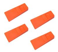 Générique 4 Coins d'Abattage en Plastique 14 CM - Cale de Bûcheronnage Dentelée et Lisse - Outil d'Abattage pour Tronçonneuse - Kit de Cales pour Contrôle Directionnel et Élargissement