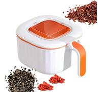 Générique 4 Compartment Seasoning Box with Lid Storage Container