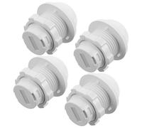 Générique 4 Coques de Capteur de Mouvement Infrarouge en Plastique Blanc, Boîtier de Protection Léger et Résistant la Chaleur, Couvercle pour Détecteur de Mouvement Corporel, Accessoires