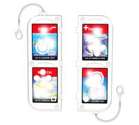 Générique 4 en 1 Porte-Cartes pour Switch, étui de Protection pour Cartes de Jeu, Housse d'organisation Portable pour Cartouches, boîte de Jeu, Accessoire de Jeu (Transparent)