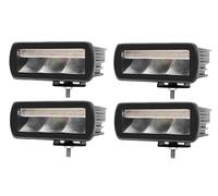 Générique 4 Feux Arrière 12V 24V LED 5 Fonctions Stop Feu de Position Clignotant Feu de Recul Feu Sroboscopique pour Camion Remorque Fourgon Agricole IP67 IP69K R65 R148 EMC R10