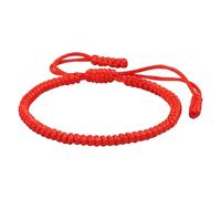Générique 4 Messages Bracelet En Bijoux Adjustable Woven Rope Knot Bracelets For Mens Womens En Élastique Homme Ensembles Bracelet (Red, One Size)