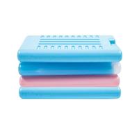 Générique 4-Pack 200ml No-Water Ice Packs - Chill Anywhere | Reusable Freezer Packs For Lunchboxes Cooler Bags | For Travel Picnics Outdoor, Compact Long-Lasting Flexible Design