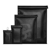Générique 4 Pack Sacs Faraday Ignifuge Ininflammable Blindage de Signal Sac Blocage du Téléphone Portable pour Clés Voiture Cartes Crédit Téléphones Mobiles Tablettes Ordinateurs Portables