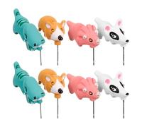 Générique 4 Paires de Boucles D'oreilles Goujons Animaux en Pâte Polymère, Légères et Colorées, Bijoux Pendants pour Femmes et Adolescentes, Accessoire Mode Fantaisie