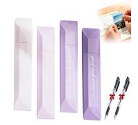 Générique 4 Pcs Double Sided Tape Pens,2026 New Scrapbooking Double Sided Tape Roller,High Viscosity Glue Tapes Roller Pen,For Scrapbooking, Gift Wrapping,School Office Diy Crafts (Purple, SIZE)