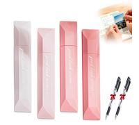 Générique 4 Pcs Double Sided Tape Pens,2026 New Scrapbooking Double Sided Tape Roller,High Viscosity Glue Tapes Roller Pen,For Scrapbooking, Gift Wrapping,School Office Diy Crafts (Pink, SIZE)