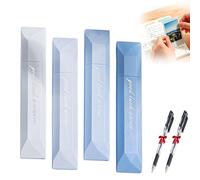 Générique 4 Pcs Double Sided Tape Pens,2026 New Scrapbooking Double Sided Tape Roller,High Viscosity Glue Tapes Roller Pen,For Scrapbooking, Gift Wrapping,School Office Diy Crafts (Blue, SIZE)