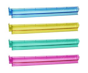 Générique 4-Piece Acrylic Mahjong Rack & Pusher Set | 2-in-1 American Style Tile Holder and Pusher | Clear Display Stand with Built-in ? Bar | Mahjong Organizer Storage Combo