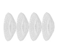Générique 4 Pièces Assiette de Collation en Verre 12cm, Transparente | Usage Multi-emploi, Service de Fruits et Pâtisseries, Robuste et Résistante aux Chocs, Format Compact