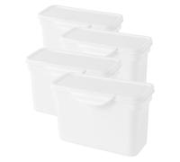 Générique 4 pièces Boîte de Rangement Lessive Conteneur Multi-usage Capacité Spacieuse pour Poudre et Perles de Lessive Coffre de Conservation Compact et Élégant pour Appartements