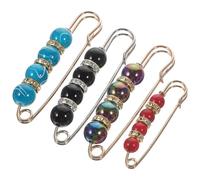 Générique 4 pièces Broches et Épingles de Sûreté pour Femmes Broche Délicate Décorative pour Pull et Châle Clip Accessoire Mode pour Fixer Écharpe et Ceinture